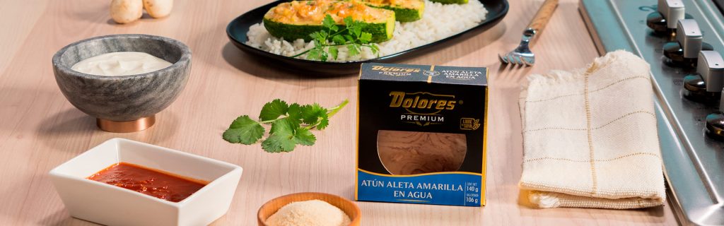 Calabacitas rellenas de Atún Dolores Premium