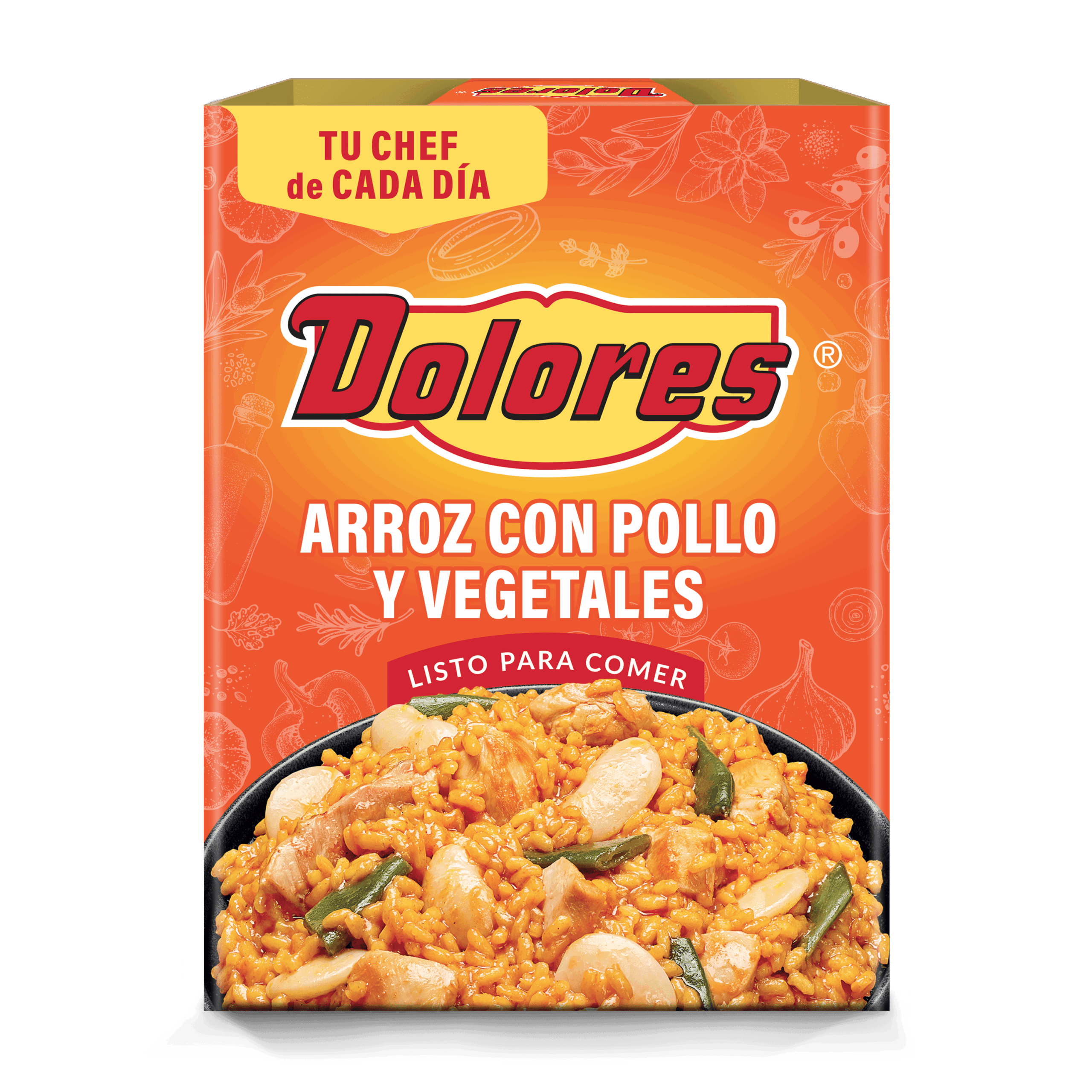 Arroz con pollo y vegetales  <span> Dolores</span>