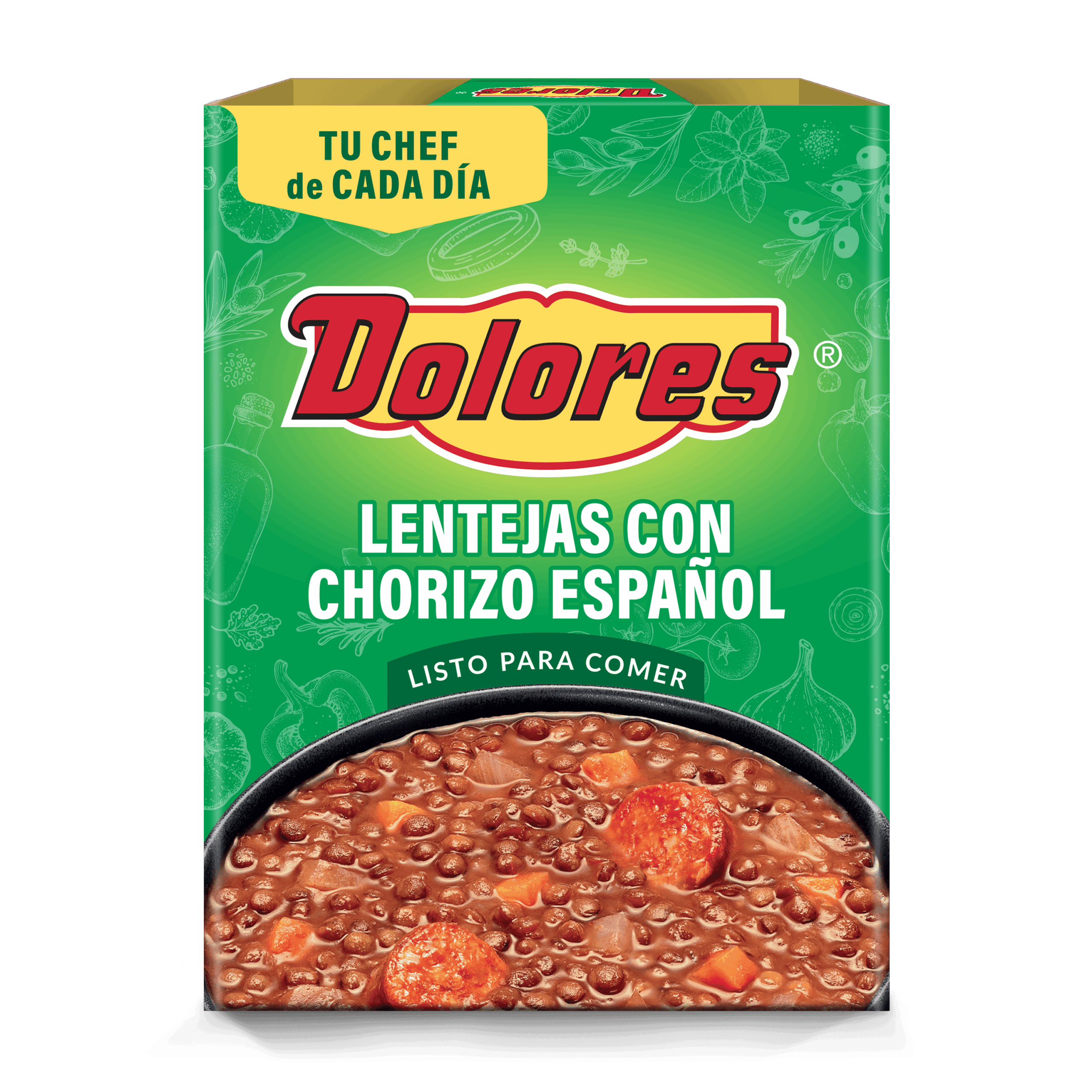 Lentejas con chorizo español <span>Dolores</span>
